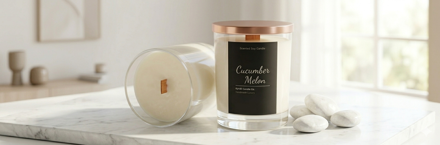 Cucumber Melon | Wood Wick Candle