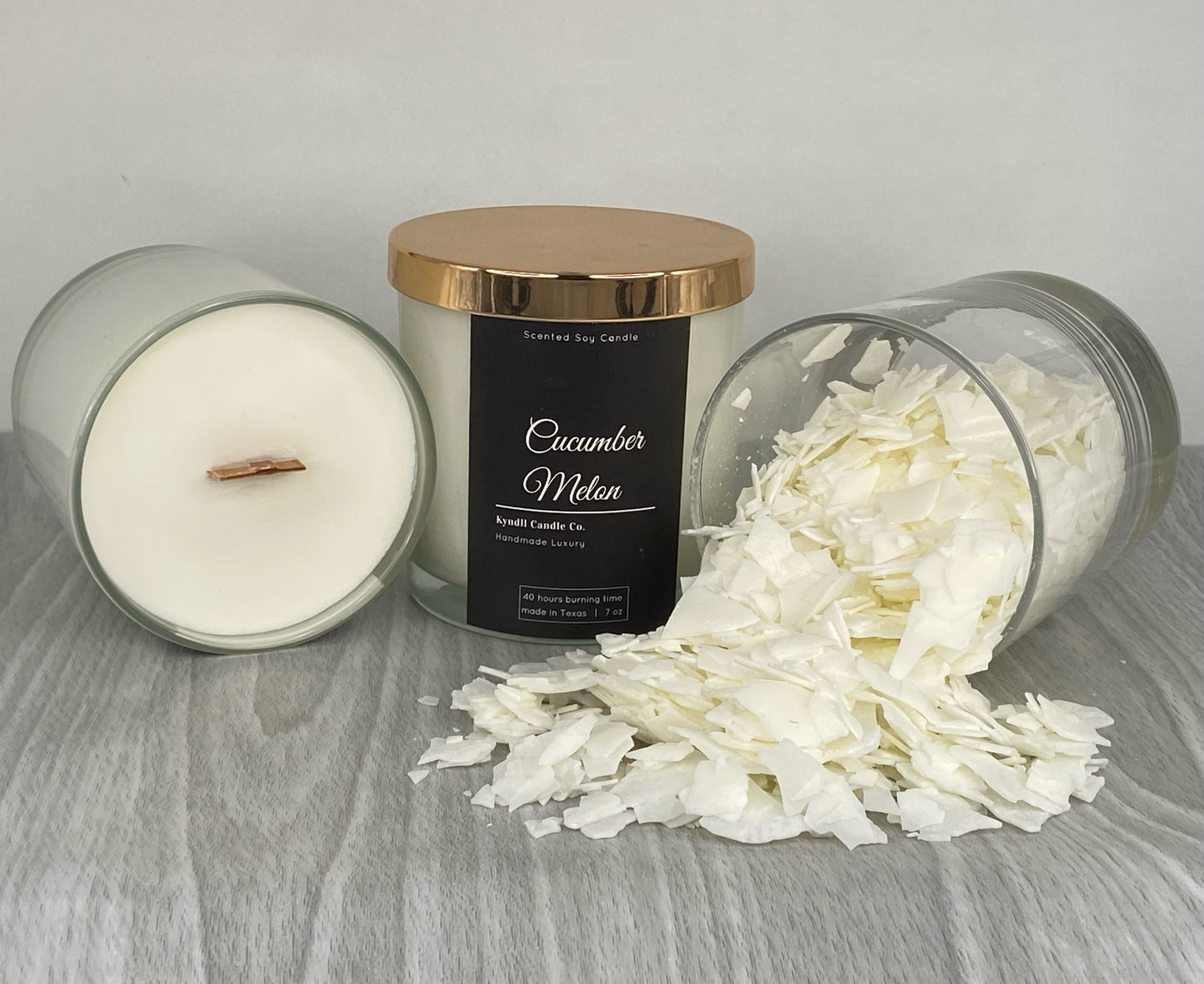 Cucumber Melon | Wood Wick Candle