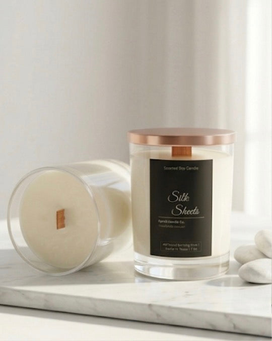 Silk Sheets | Wood Wick Candle