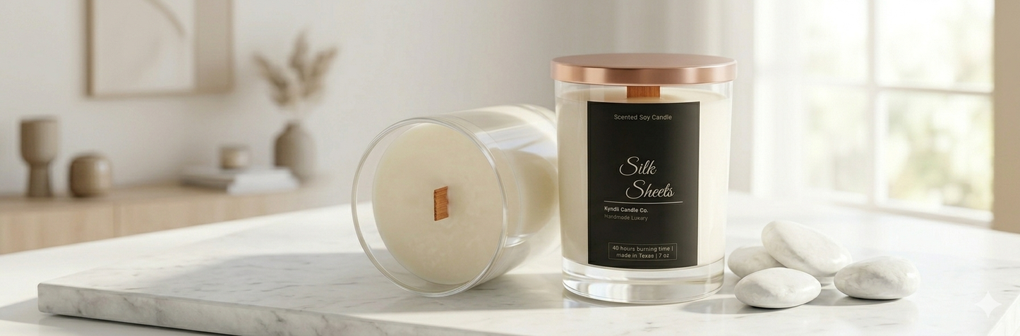Silk Sheets | Wood Wick Candle